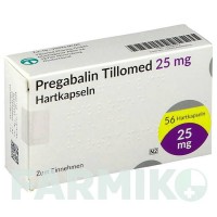 ПРЕГАБАЛІН (PREGABALIN) 25 мг капсули 56 шт - Прегабалін TILLOMED