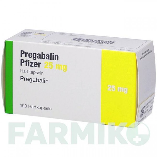 ПРЕГАБАЛИН (PREGABALIN) 25 мг капсулы 100 шт - Прегабалин VIATRIS
