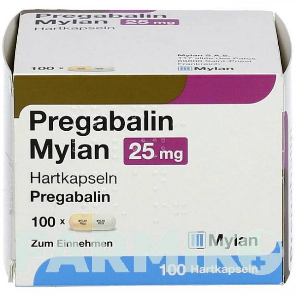 ПРЕГАБАЛИН (PREGABALIN) 25 мг капсулы 100 шт - Прегабалин VIATRIS