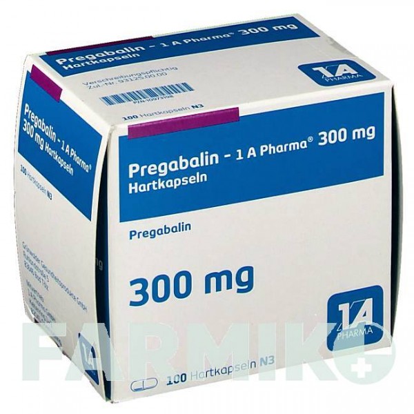 ПРЕГАБАЛІН (PREGABALIN) 300 мг капсули 100 шт - Прегабалін 1 A PHARMA