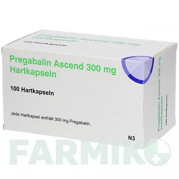 ПРЕГАБАЛИН (PREGABALIN) 300 мг капсулы 100 шт - Прегабалин ASCEND