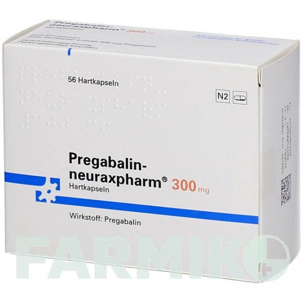 ПРЕГАБАЛІН (PREGABALIN) 300 мг капсули 56 шт - Прегабалін NEURAXPHARM