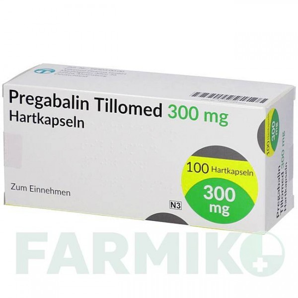ПРЕГАБАЛИН (PREGABALIN) 300 мг капсулы 56 шт - Прегабалин TILLOMED