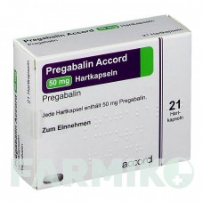ПРЕГАБАЛІН (PREGABALIN) 50 мг капсули 21 шт - Прегабалін ACCORD HEALTHCARE