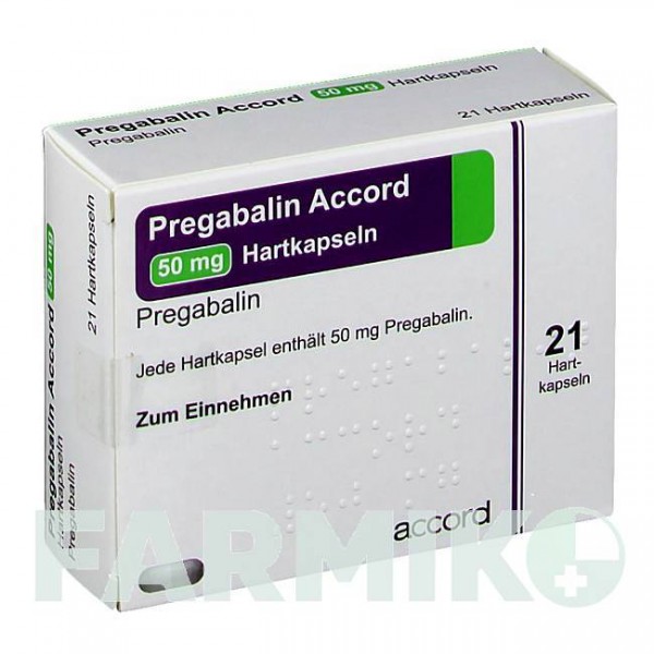 ПРЕГАБАЛИН (PREGABALIN) 50 мг капсулы 21 шт - Прегабалин ACCORD HEALTHCARE