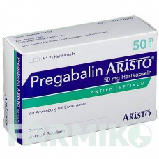 ПРЕГАБАЛИН (PREGABALIN) 50 мг капсулы 21 шт - Прегабалин ARISTO PHARMA