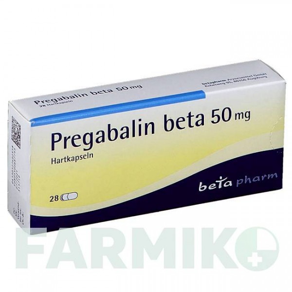 ПРЕГАБАЛИН (PREGABALIN) 50 мг капсулы 28 шт - Прегабалин BETAPHARM