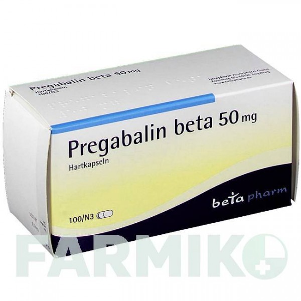 ПРЕГАБАЛИН (PREGABALIN) 50 мг капсулы 100 шт - Прегабалин BETAPHARM