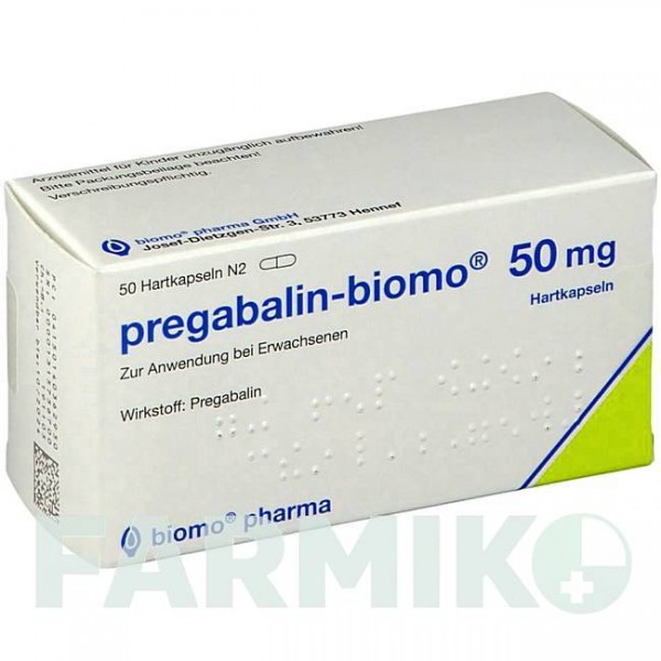 ПРЕГАБАЛИН (PREGABALIN) 50 мг капсулы 50 шт - Прегабалин BIOMO PHARMA