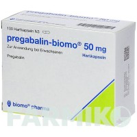 ПРЕГАБАЛІН (PREGABALIN) 50 мг капсули 100 шт - Прегабалін BIOMO PHARMA