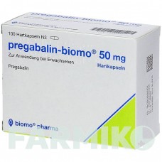 ПРЕГАБАЛИН (PREGABALIN) 50 мг капсулы 100 шт - Прегабалин BIOMO PHARMA