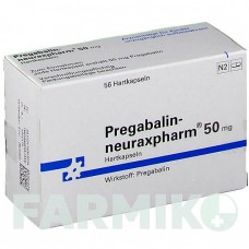 ПРЕГАБАЛІН (PREGABALIN) 50 мг капсули 56 шт - Прегабалін NEURAXPHARM