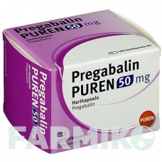 ПРЕГАБАЛИН (PREGABALIN) 50 мг капсулы 100 шт - Прегабалин PUREN PHARMA