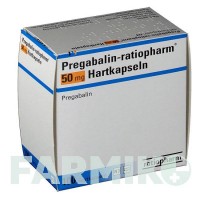 ПРЕГАБАЛІН (PREGABALIN) 50 мг капсули 100 шт - Прегабалін RATIOPHARM