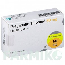 ПРЕГАБАЛИН (PREGABALIN) 50 мг капсулы 56 шт - Прегабалин TILLOMED