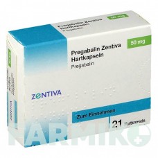 ПРЕГАБАЛИН (PREGABALIN) 50 мг капсулы 21 шт - Прегабалин ZENTIVA