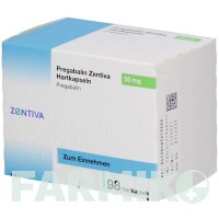 ПРЕГАБАЛІН (PREGABALIN) 50 мг капсули 98 шт - Прегабалін ZENTIVA