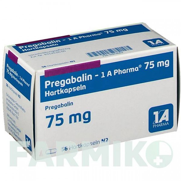ПРЕГАБАЛИН (PREGABALIN) 75 мг капсулы 56 шт - Прегабалин 1 A PHARMA