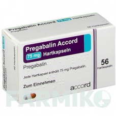 ПРЕГАБАЛІН (PREGABALIN) 75 мг капсули 56 шт - Прегабалін ACCORD HEALTHCARE