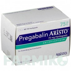 ПРЕГАБАЛИН (PREGABALIN) 75 мг капсулы 100 шт - Прегабалин ARISTO PHARMA