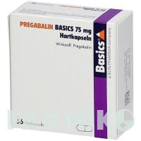 ПРЕГАБАЛИН (PREGABALIN) 75 мг капсулы 56 шт - Прегабалин BASICS