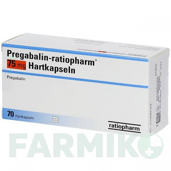 ПРЕГАБАЛИН (PREGABALIN) 75 мг капсулы 70 шт - Прегабалин BB FARMA
