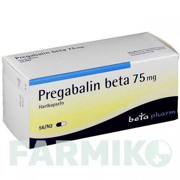 ПРЕГАБАЛИН (PREGABALIN) 75 мг капсулы 56 шт - Прегабалин BETAPHARM