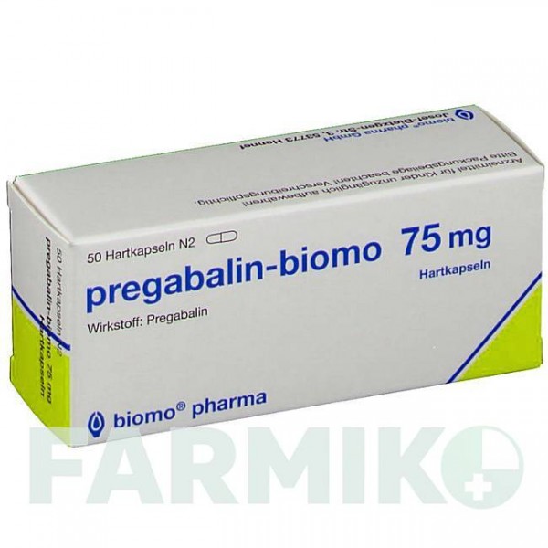 ПРЕГАБАЛИН (PREGABALIN) 75 мг капсулы 50 шт - Прегабалин BIOMO PHARMA