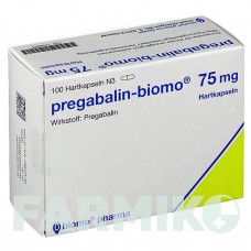 ПРЕГАБАЛИН (PREGABALIN) 75 мг капсулы 100 шт - Прегабалин BIOMO PHARMA