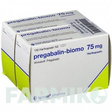 ПРЕГАБАЛИН (PREGABALIN) 75 мг капсулы 200 шт - Прегабалин BIOMO PHARMA
