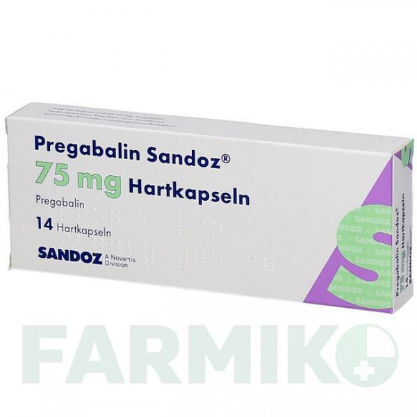 ПРЕГАБАЛІН (PREGABALIN) 75 мг капсули 14 шт - Прегабалін HEXAL