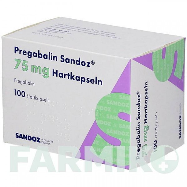 ПРЕГАБАЛІН (PREGABALIN) 75 мг капсули 100 шт - Прегабалін HEXAL