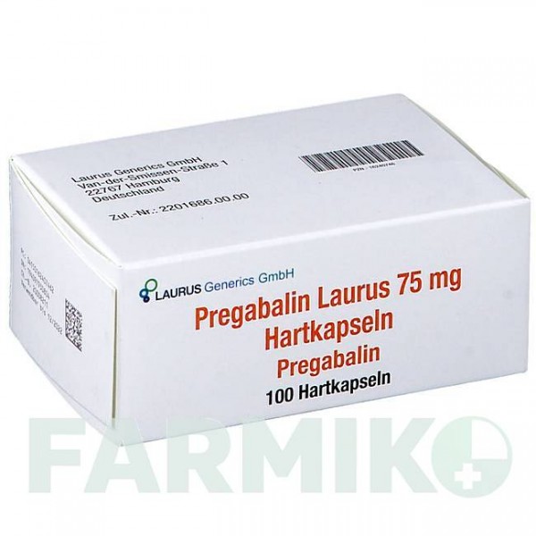 ПРЕГАБАЛИН (PREGABALIN) 75 мг капсулы 100 шт - Прегабалин LAURUS GENERICS