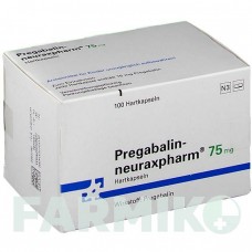 ПРЕГАБАЛІН (PREGABALIN) 75 мг капсули 100 шт - Прегабалін NEURAXPHARM