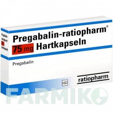 ПРЕГАБАЛИН (PREGABALIN) 75 мг капсулы 70 шт - Прегабалин RATIOPHARM