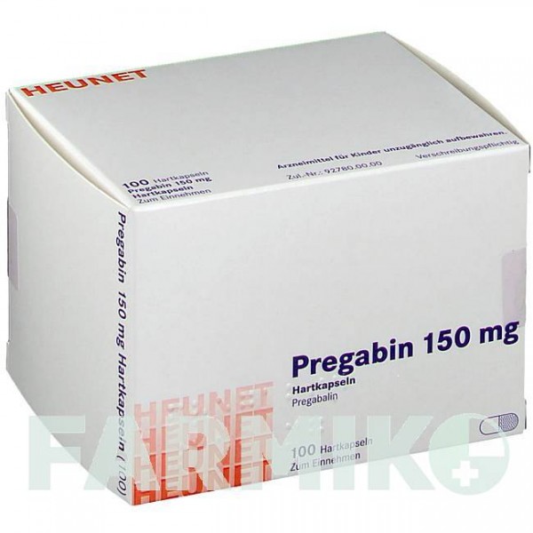 ПРЕГАБІН (PREGABIN) 150 мг капсули 100 шт - Прегабалін HEUNET PHARMA