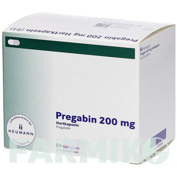 ПРЕГАБІН (PREGABIN) 200 мг капсули 84 шт - Прегабалін HEUMANN PHARMA
