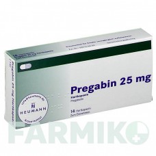 ПРЕГАБИН (PREGABIN) 25 мг капсулы 14 шт - Прегабалин HEUMANN PHARMA
