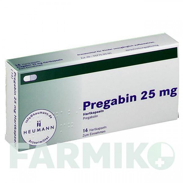 ПРЕГАБИН (PREGABIN) 25 мг капсулы 14 шт - Прегабалин HEUMANN PHARMA