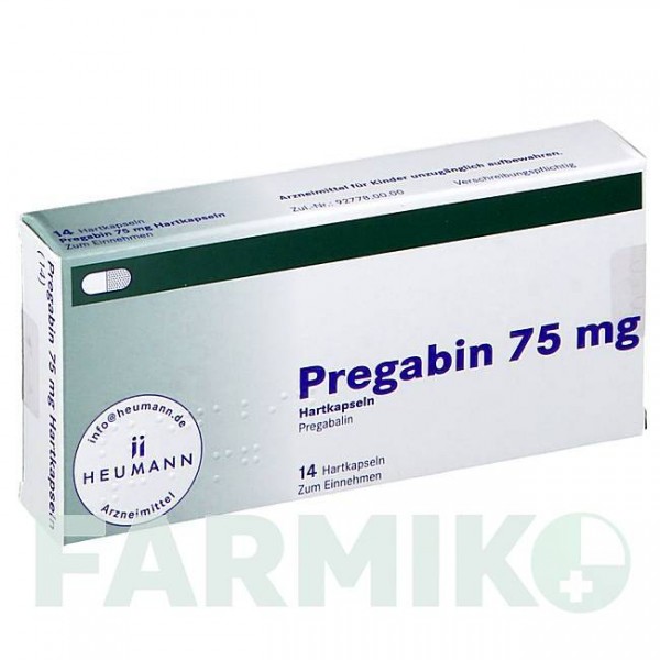 ПРЕГАБИН (PREGABIN) 75 мг капсулы 14 шт - Прегабалин HEUMANN PHARMA