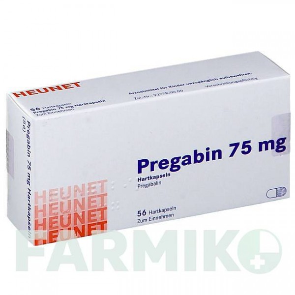 ПРЕГАБІН (PREGABIN) 75 мг капсули 70 шт - Прегабалін HEUNET PHARMA