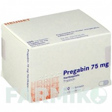 ПРЕГАБИН (PREGABIN) 75 мг капсулы 100 шт - Прегабалин HEUNET PHARMA