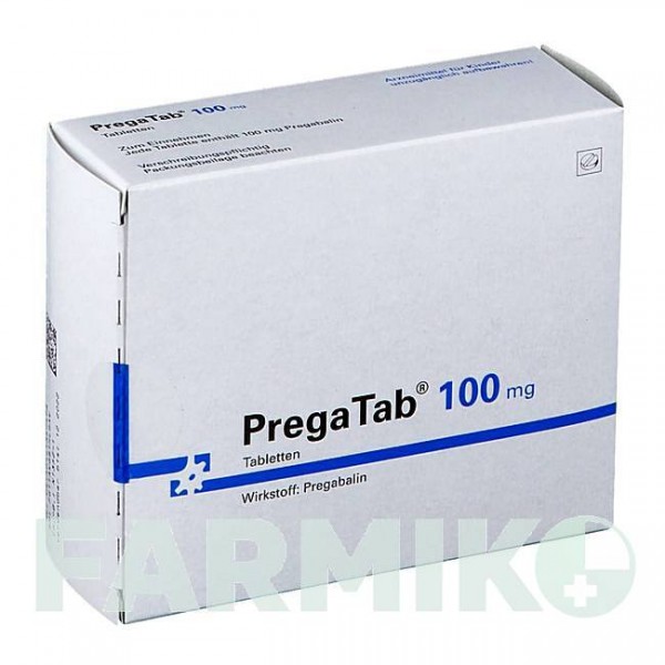 ПРЕГАТАБ (PREGATAB) 100 мг таблетки 20 шт - Прегабалін NEURAXPHARM