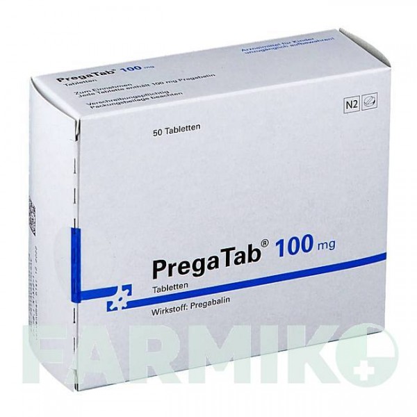 ПРЕГАТАБ (PREGATAB) 100 мг таблетки 50 шт - Прегабалин NEURAXPHARM