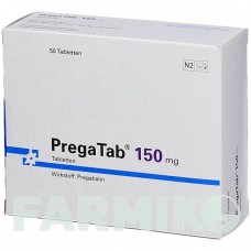 ПРЕГАТАБ (PREGATAB) 150 мг таблетки 50 шт - Прегабалин NEURAXPHARM