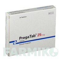 ПРЕГАТАБ (PREGATAB) 25 мг таблетки 20 шт - Прегабалин NEURAXPHARM