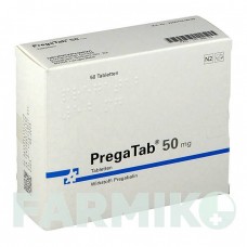 ПРЕГАТАБ (PREGATAB) 50 мг таблетки 50 шт - Прегабалин NEURAXPHARM