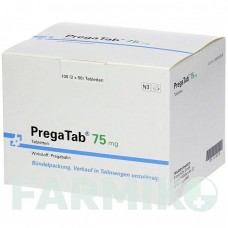 ПРЕГАТАБ (PREGATAB) 75 мг таблетки 100 шт - Прегабалин NEURAXPHARM