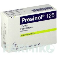 ПРЕСИНОЛ (PRESINOL) 125 таблетки 100 шт - Метилдопа TEOFARMA