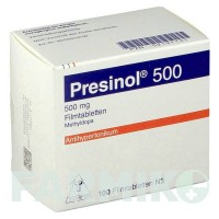 ПРЕСИНОЛ (PRESINOL) 500 таблетки 100 шт - Метилдопа TEOFARMA